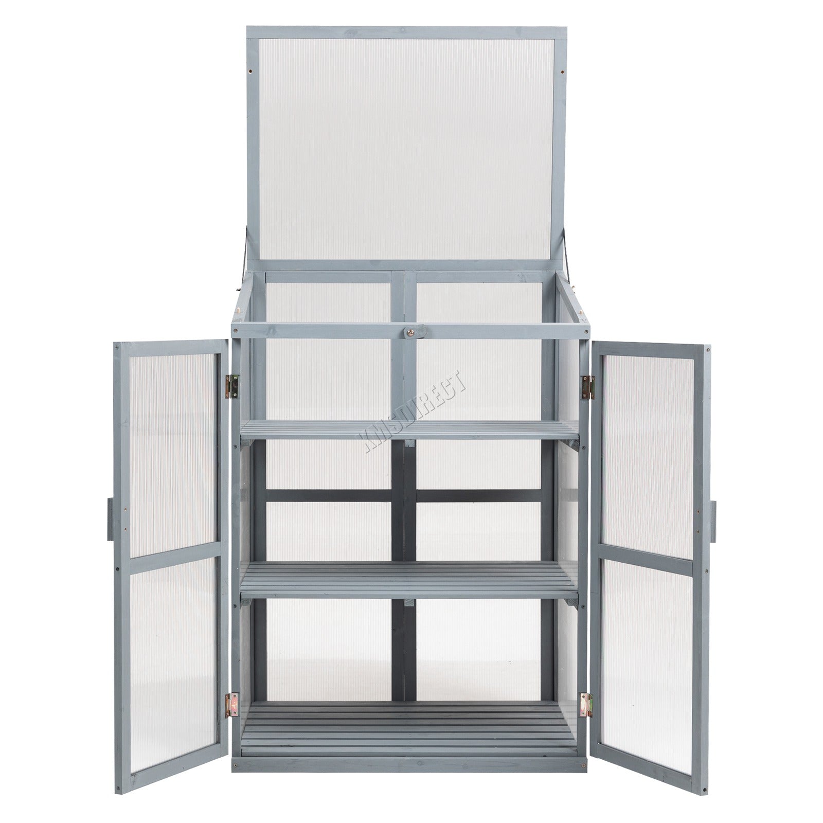 BIRCHTREE Greenhouse Wooden Frame G02 Grey