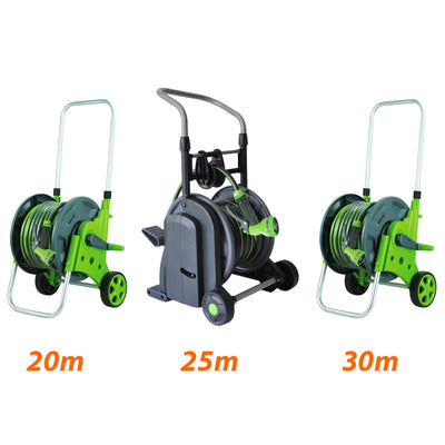 BIRCHTREE Garden Hose Reel Cart Trolley Watering Pipe