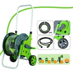 BIRCHTREE Garden Hose Reel Cart Trolley Watering Pipe