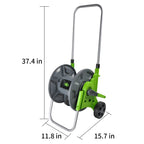 BIRCHTREE Garden Hose Reel Cart Trolley Watering Pipe