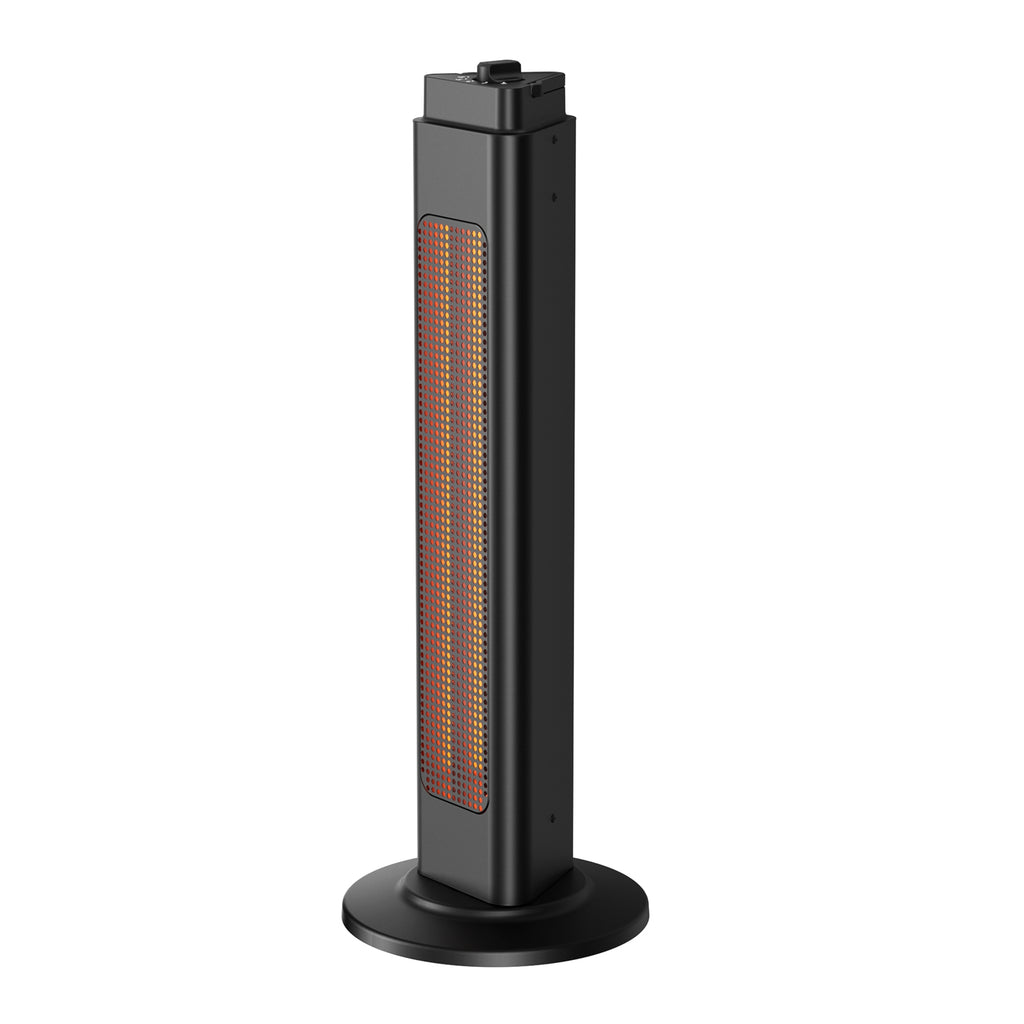 HEATSURE 1200W Carbon Fibre Infrared Heater, Black
