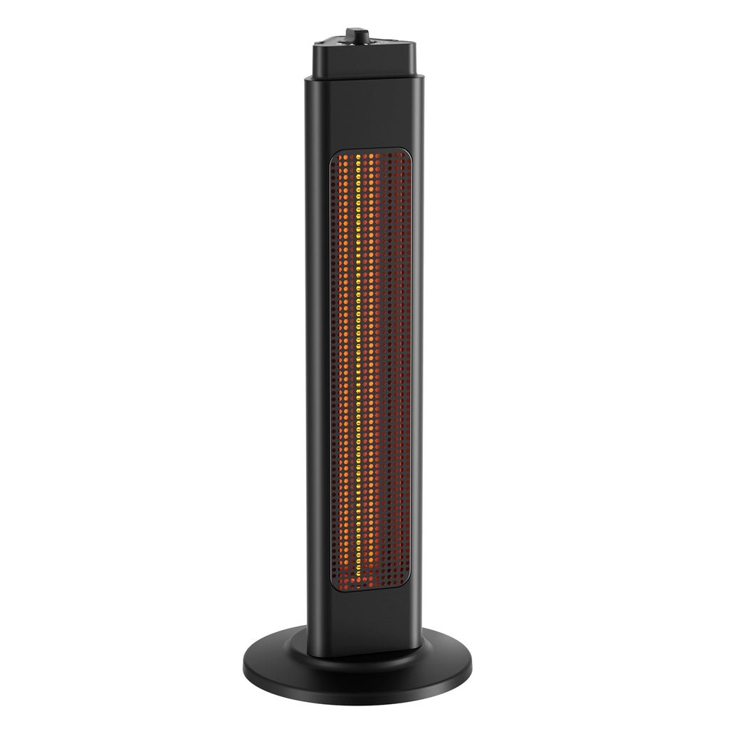 HEATSURE 1200W Carbon Fibre Infrared Heater, Black