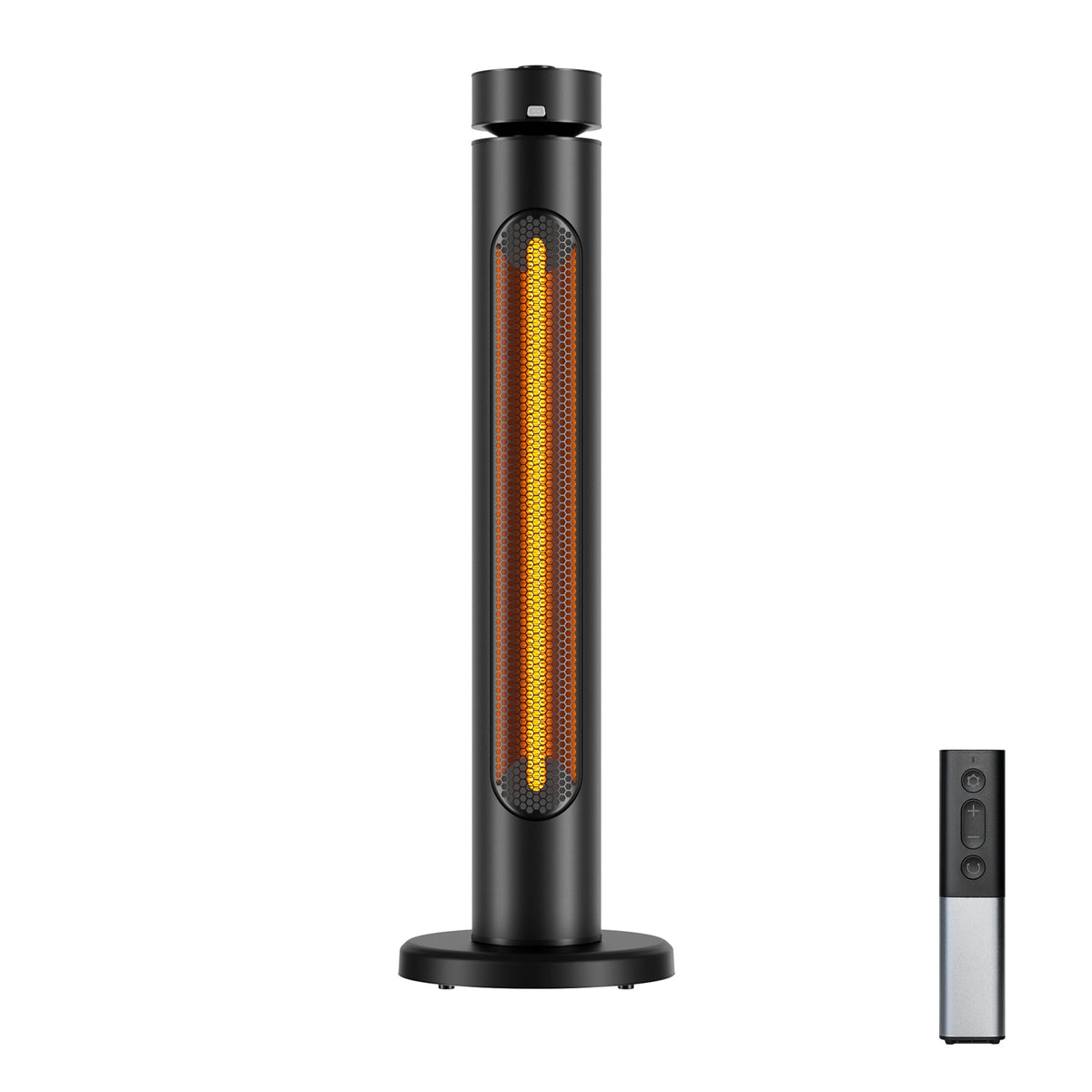 HEATSURE 1500W Portable Infrared Patio Heater Golden Carbon Fiber