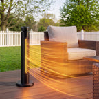 HEATSURE 1500W Portable Infrared Patio Heater Golden Carbon Fiber