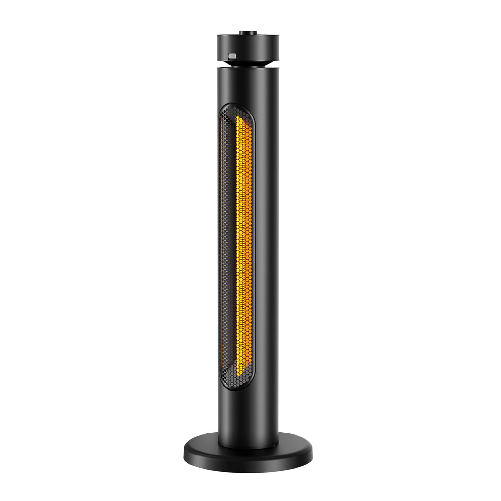 HEATSURE 1500W Portable Infrared Patio Heater Golden Carbon Fiber