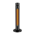 HEATSURE 1500W Portable Infrared Patio Heater Golden Carbon Fiber