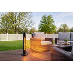 HEATSURE 1500W Portable Infrared Patio Heater Golden Carbon Fiber