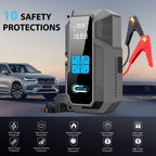 SwitZer Jump Starter with Air Compressor 3000A Grey