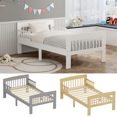 WestWood Wooden Junior Bed Frame Only with Bed Rail Guard 01