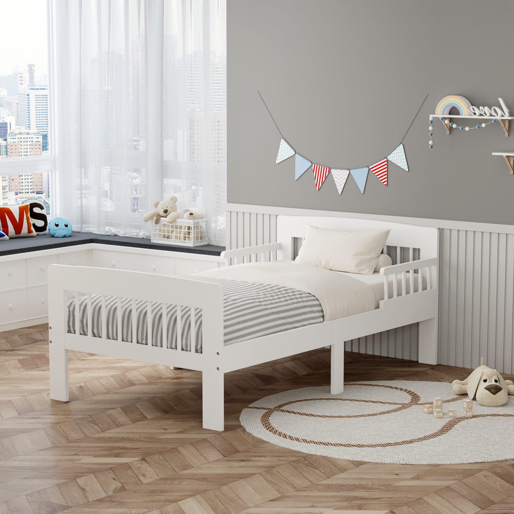 WestWood Wooden Junior Bed Frame Only with Bed Rail Guard 01