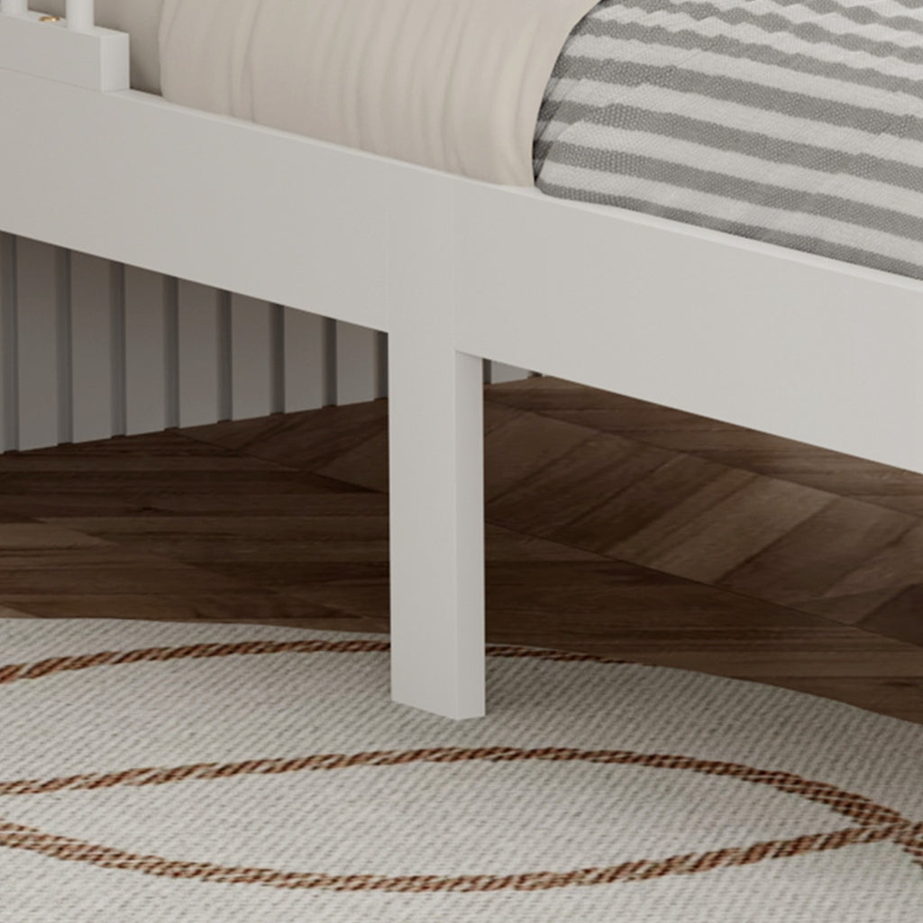 WestWood Wooden Junior Bed Frame Only with Bed Rail Guard 01