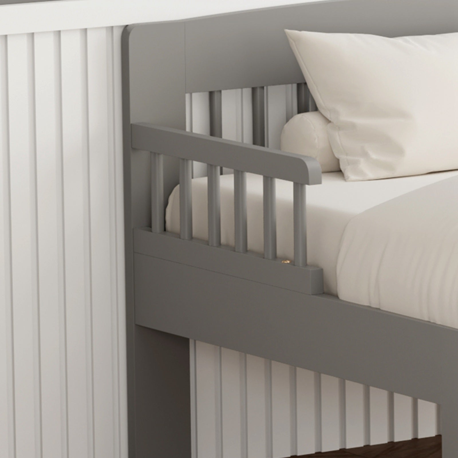WestWood Wooden Junior Bed Frame Only with Bed Rail Guard 01