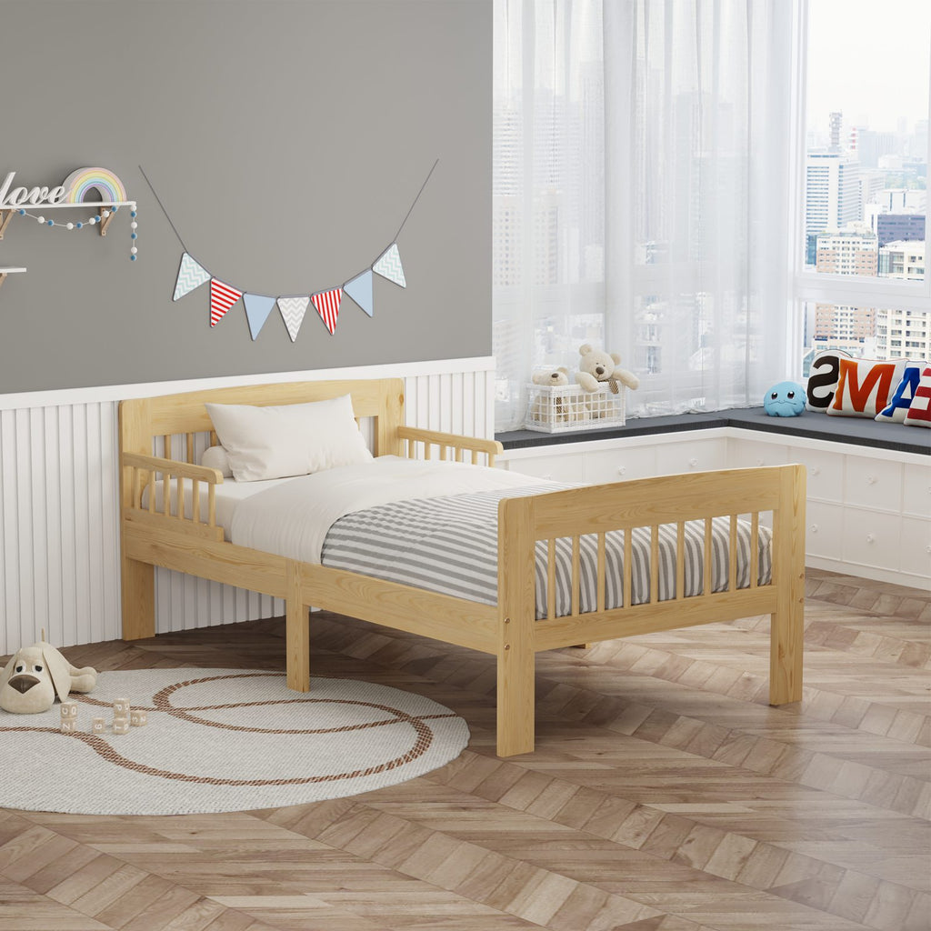 WestWood Wooden Junior Bed Frame Only with Bed Rail Guard 01