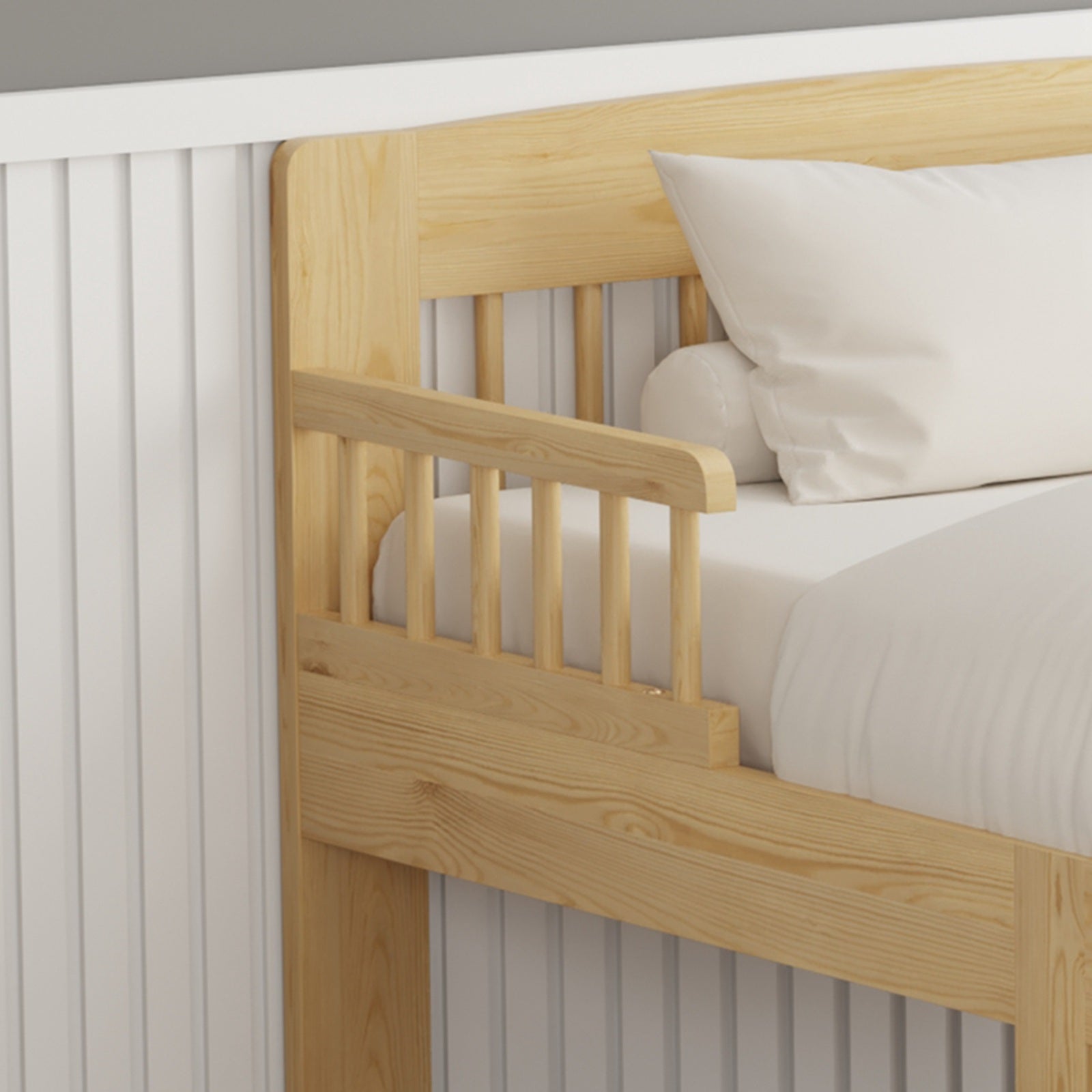 WestWood Wooden Junior Bed Frame Only with Bed Rail Guard 01