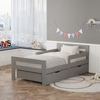 WestWood Wooden Junior Bed Frame Only with Storage Drawer 02