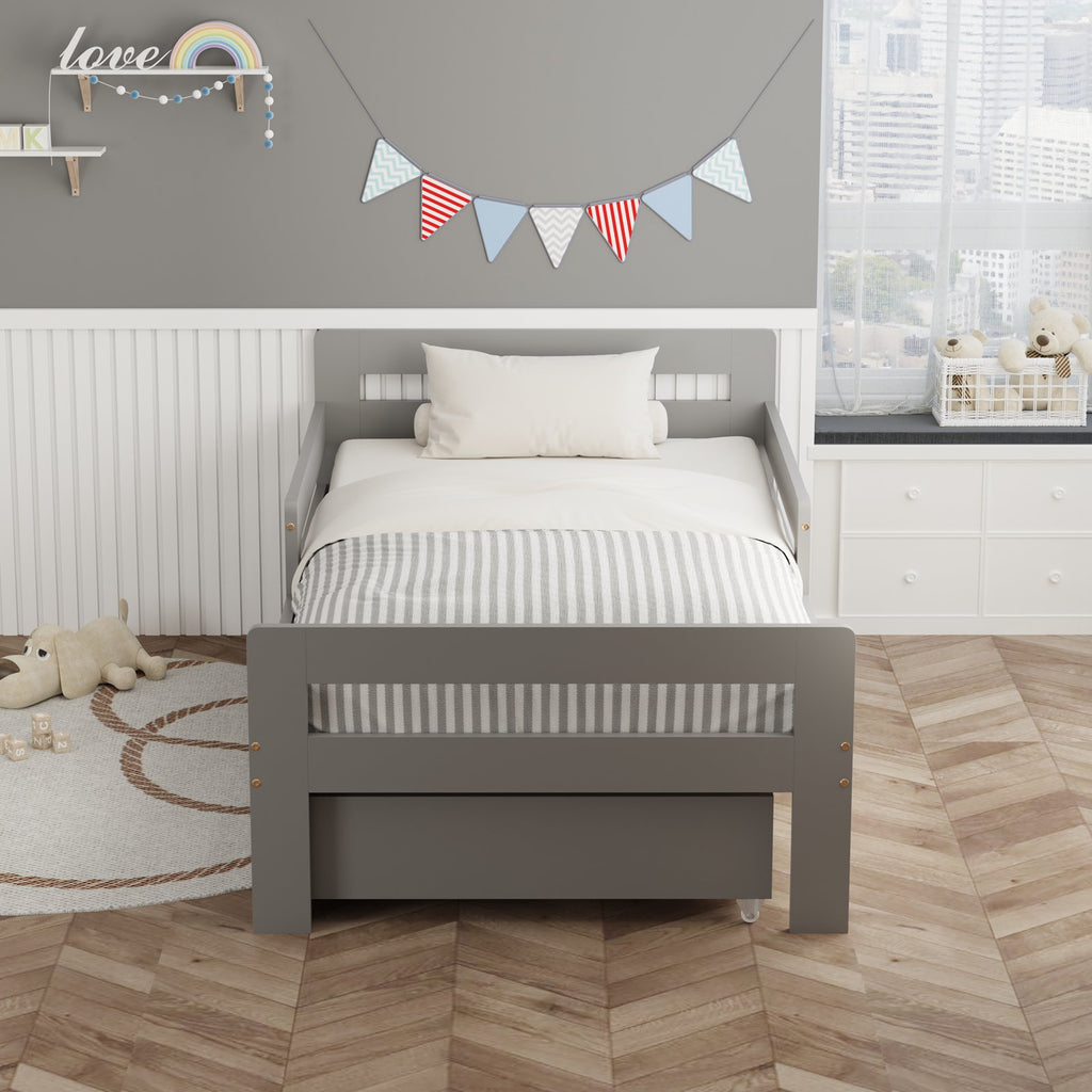 WestWood Wooden Junior Bed Frame Only with Storage Drawer 02