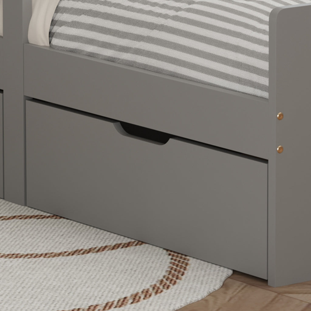WestWood Wooden Junior Bed Frame Only with Storage Drawer 02