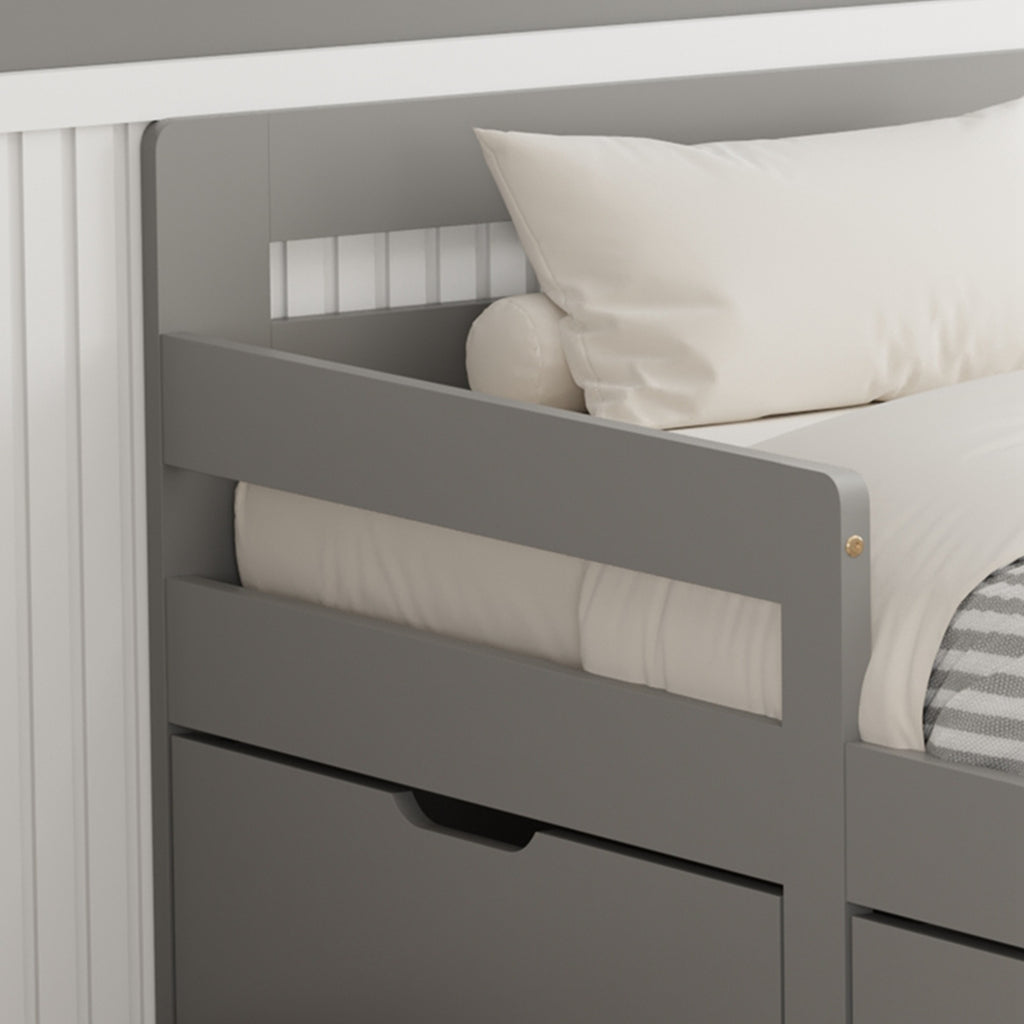 WestWood Wooden Junior Bed Frame Only with Storage Drawer 02