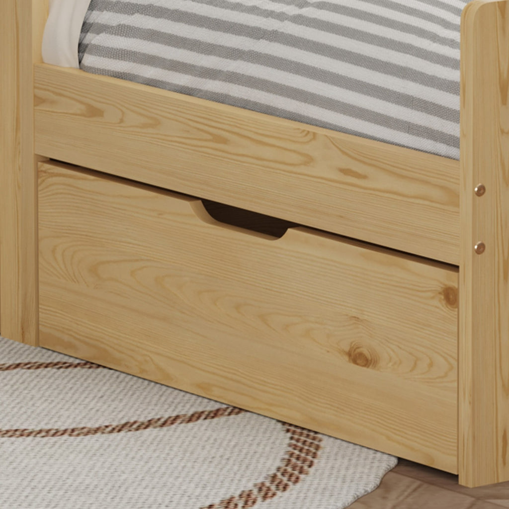 WestWood Wooden Junior Bed Frame Only with Storage Drawer 02