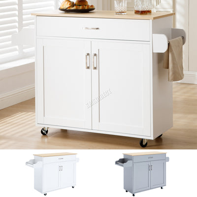 WestWood Kitchen Island Rolling Storage Trolley