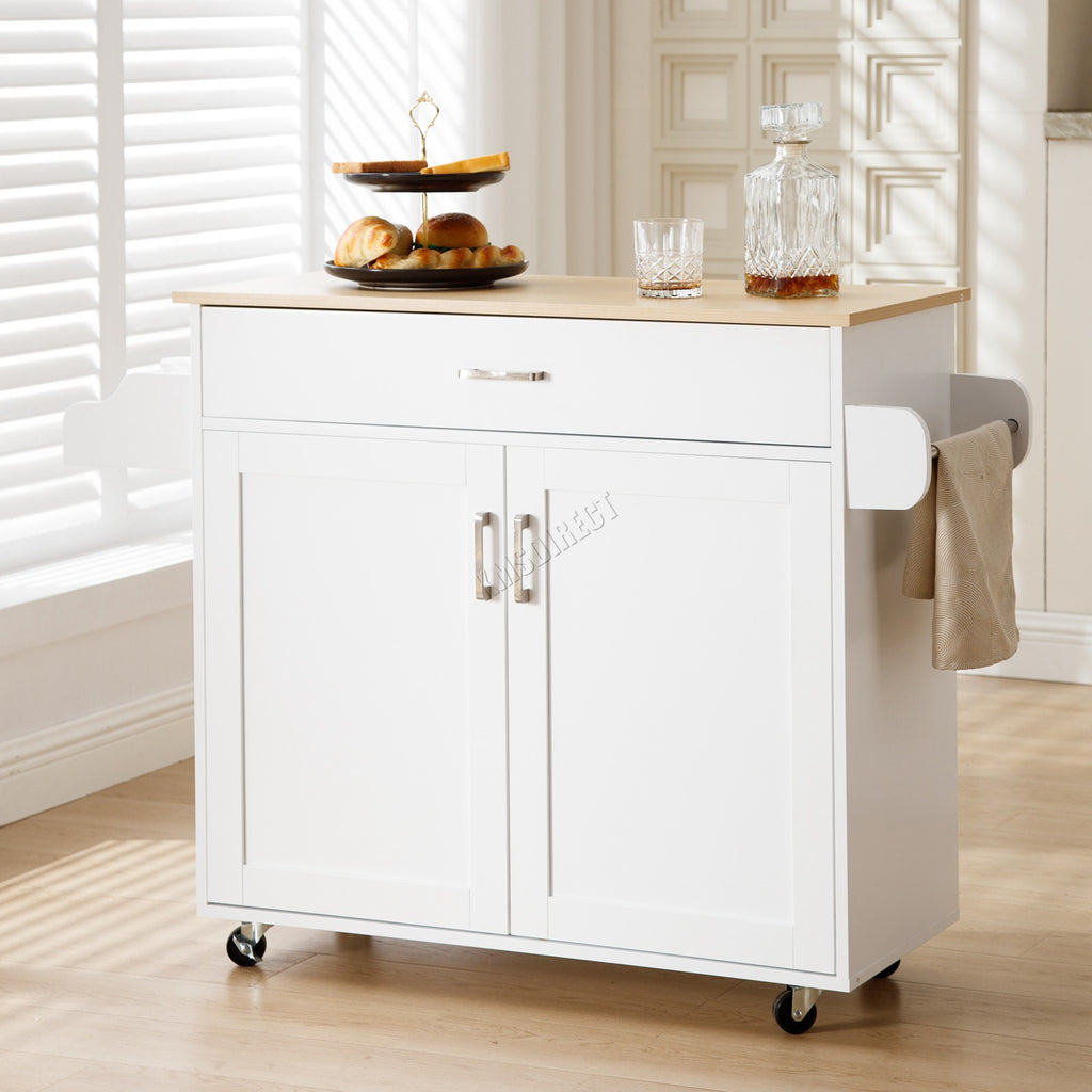 WestWood Kitchen Island Rolling Storage Trolley