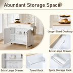 WestWood Kitchen Island Rolling Storage Trolley