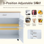 WestWood Kitchen Island Rolling Storage Trolley