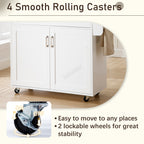 WestWood Kitchen Island Rolling Storage Trolley