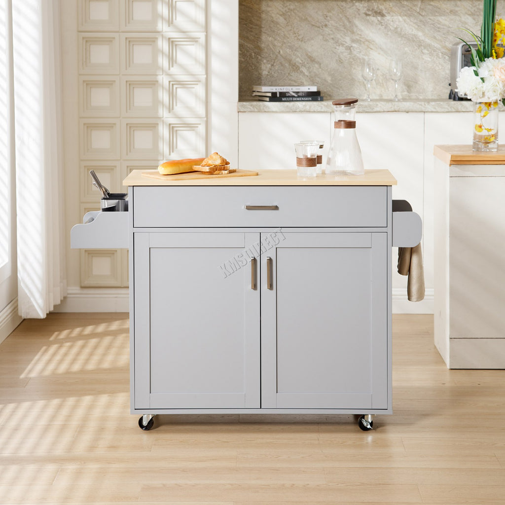 WestWood Kitchen Island Rolling Storage Trolley