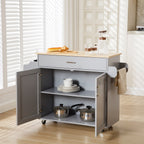WestWood Kitchen Island Rolling Storage Trolley