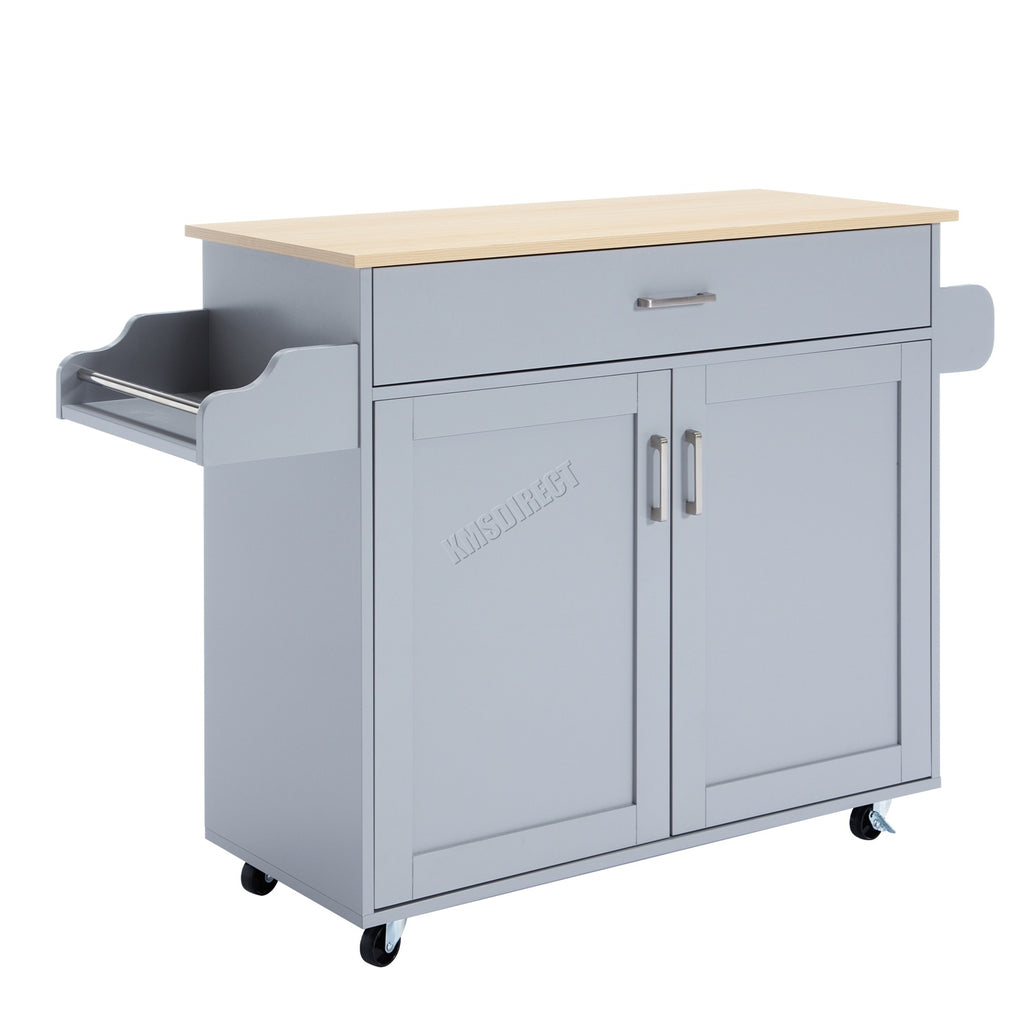 WestWood Kitchen Island Rolling Storage Trolley