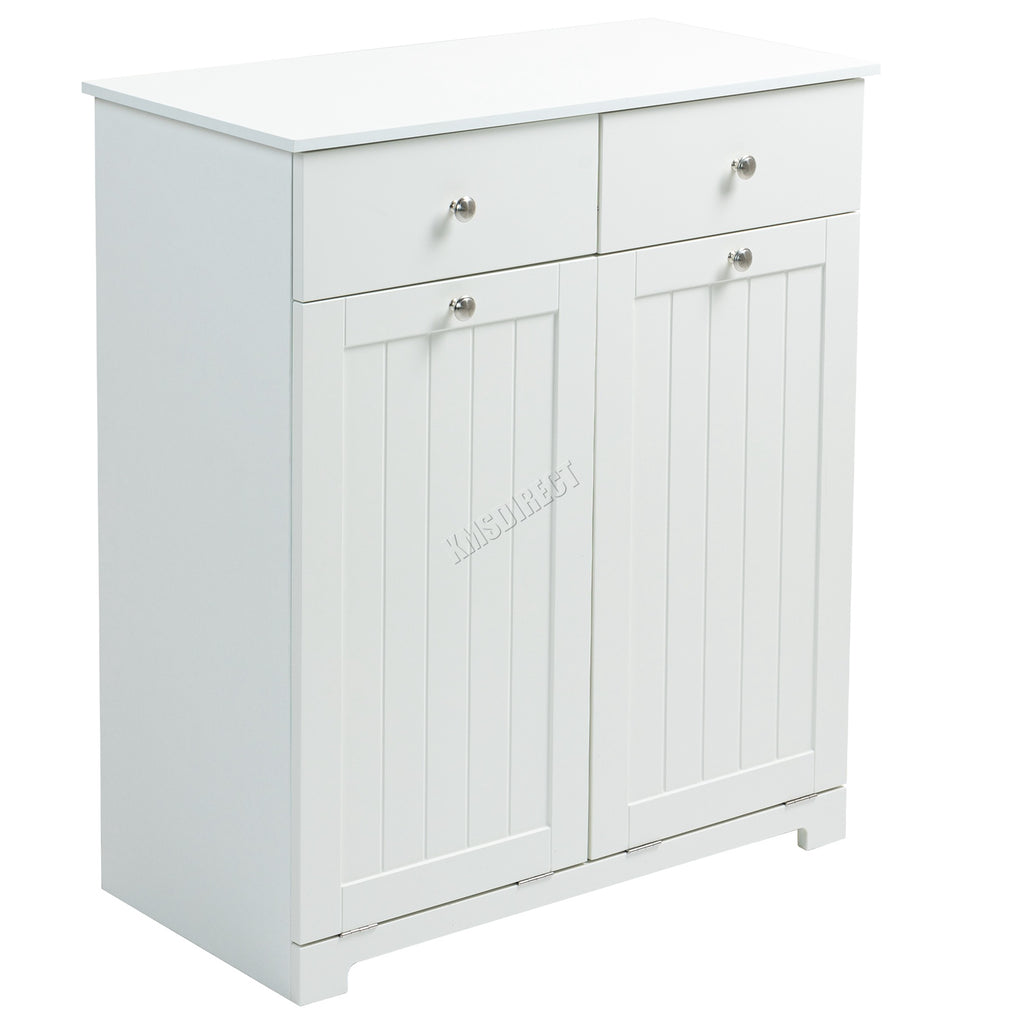 WestWood Laundry Cabinet Tilt-Out With 2 Laundry Basket Drawers