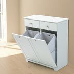 WestWood Laundry Cabinet Tilt-Out With 2 Laundry Basket Drawers