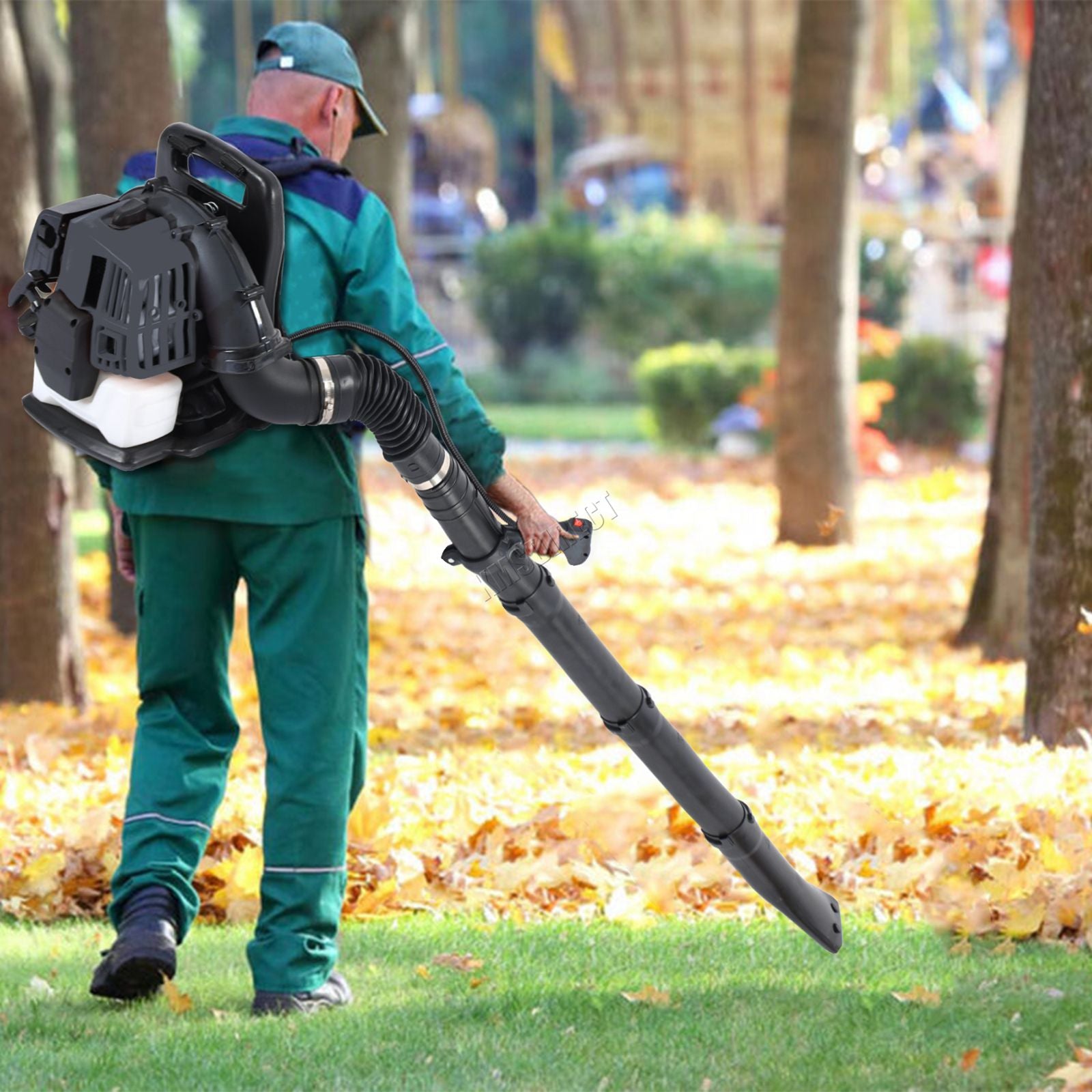 SwitZer Leaf Blower Backpack Petrol 01 Grey
