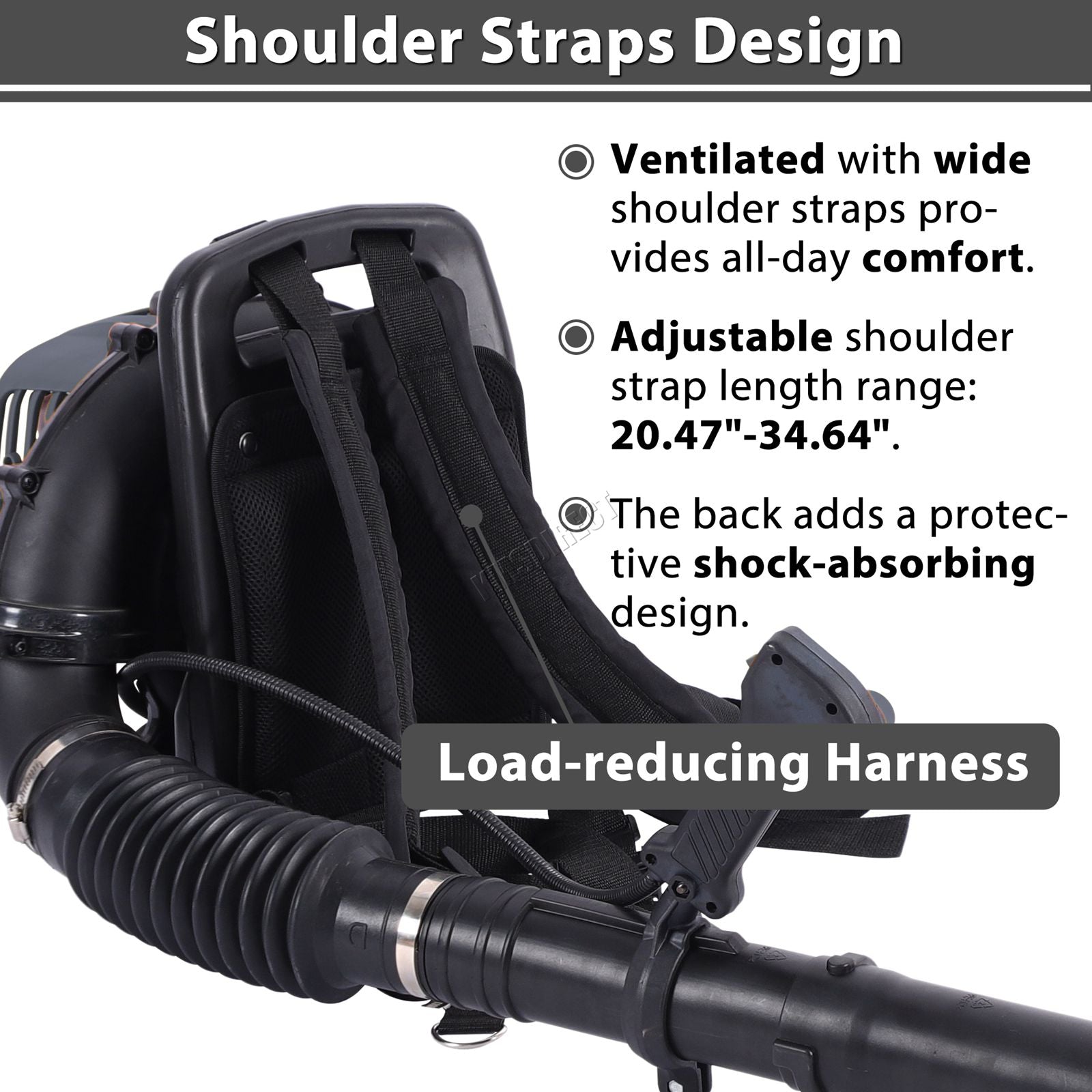 SwitZer Leaf Blower Backpack Petrol 01 Grey