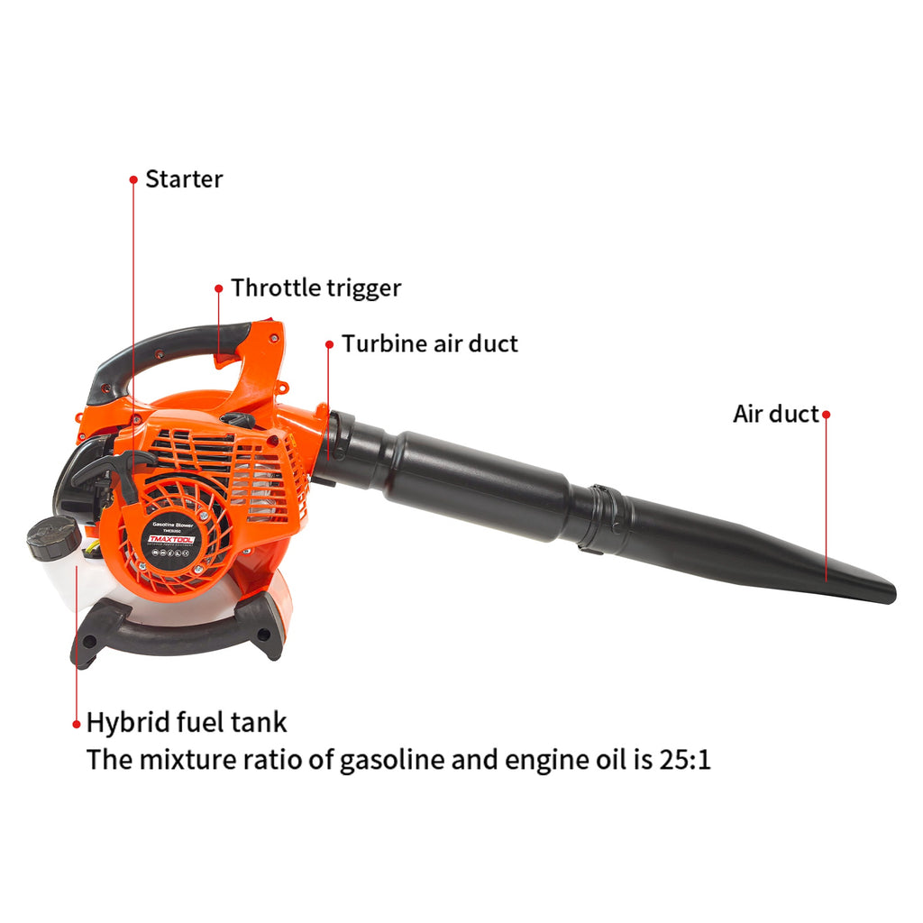 SwitZer Petrol Leaf Blower Black and Orange