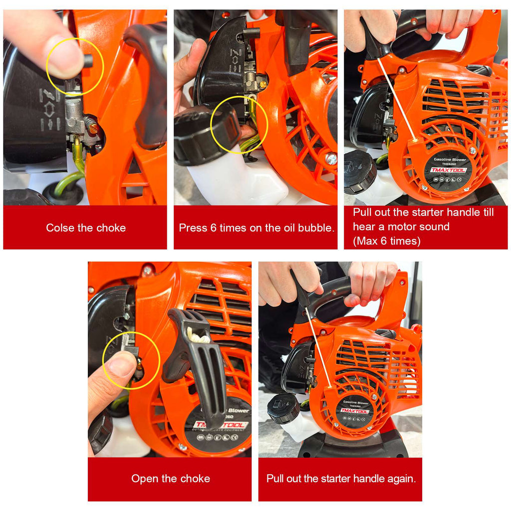 SwitZer Petrol Leaf Blower Black and Orange