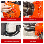 SwitZer Petrol Leaf Blower with Collection Bag Black and Orange