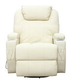WestWood Massage Leather Sofa Bonded Recliner Chair Swivel Heat 01