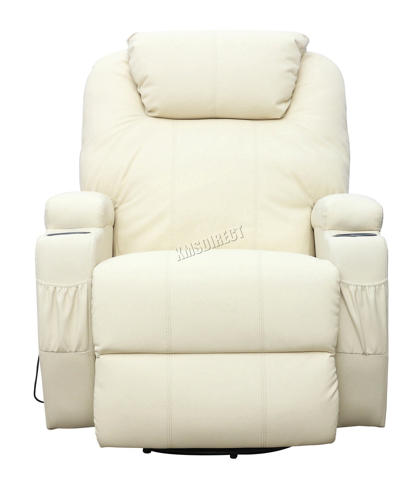 WestWood Massage Leather Sofa Bonded Recliner Chair Swivel Heat 01