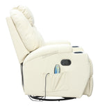 WestWood Massage Leather Sofa Bonded Recliner Chair Swivel Heat 01