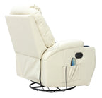 WestWood Massage Leather Sofa Bonded Recliner Chair Swivel Heat 01