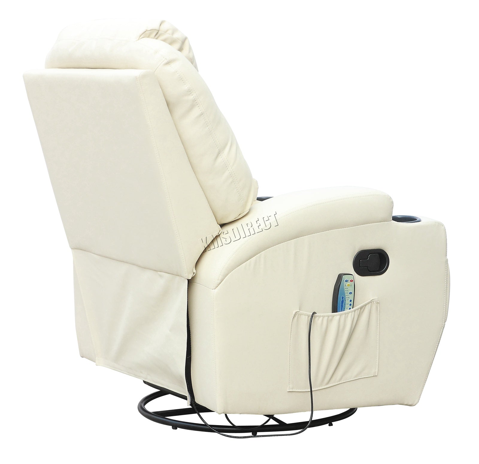 WestWood Massage Leather Sofa Bonded Recliner Chair Swivel Heat 01