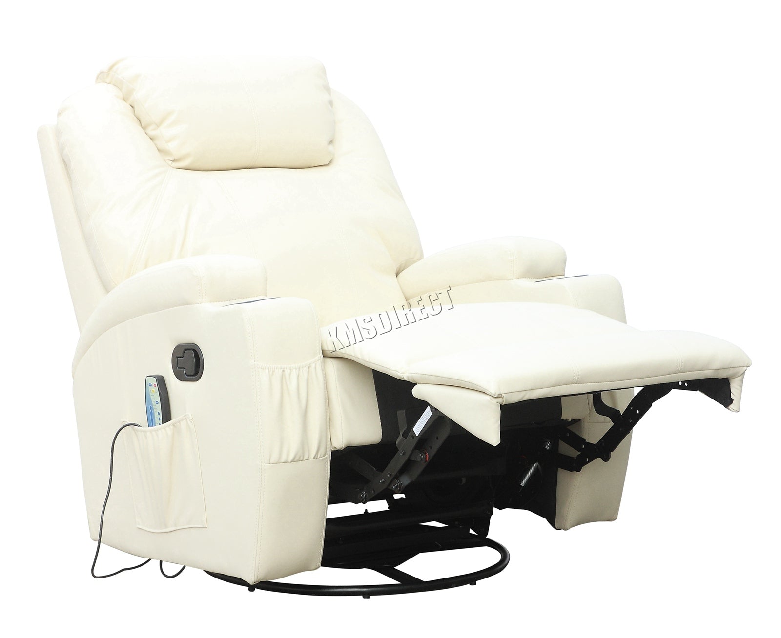 WestWood Massage Leather Sofa Bonded Recliner Chair Swivel Heat 01
