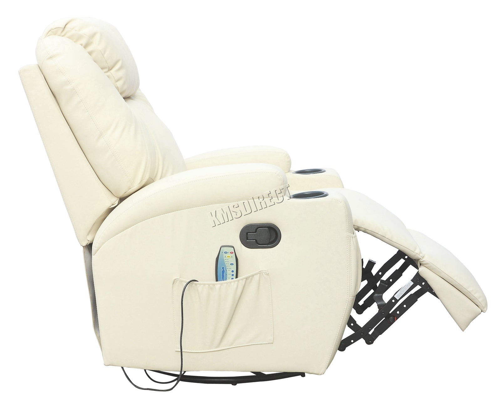 WestWood Massage Leather Sofa Bonded Recliner Chair Swivel Heat 01