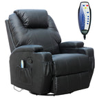 WestWood Massage Leather Sofa Bonded Recliner Chair Swivel Heat 01