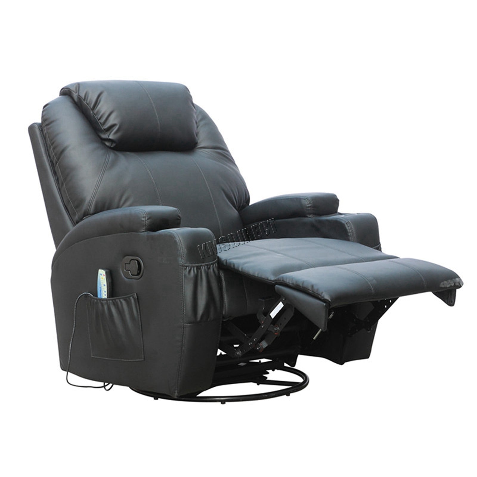 WestWood Massage Leather Sofa Bonded Recliner Chair Swivel Heat 01