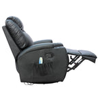 WestWood Massage Leather Sofa Bonded Recliner Chair Swivel Heat 01