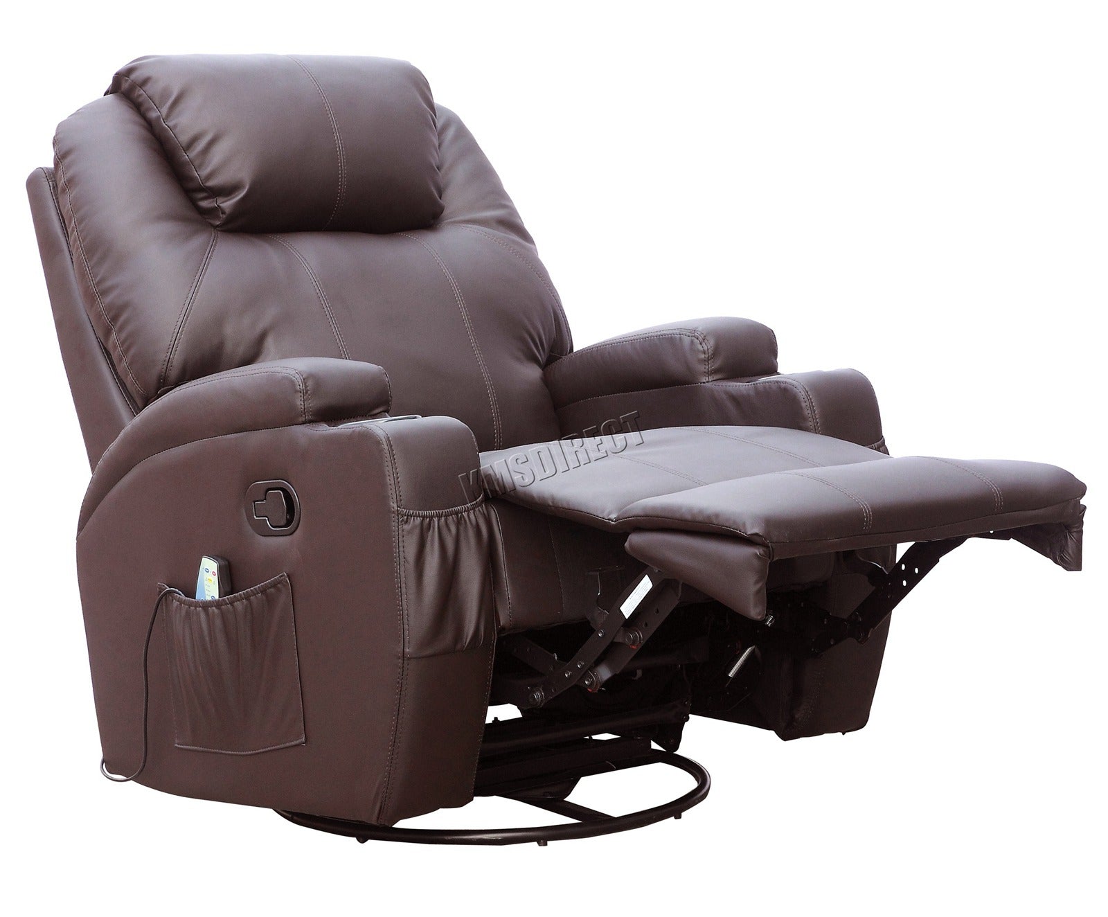 WestWood Massage Leather Sofa Bonded Recliner Chair Swivel Heat 01
