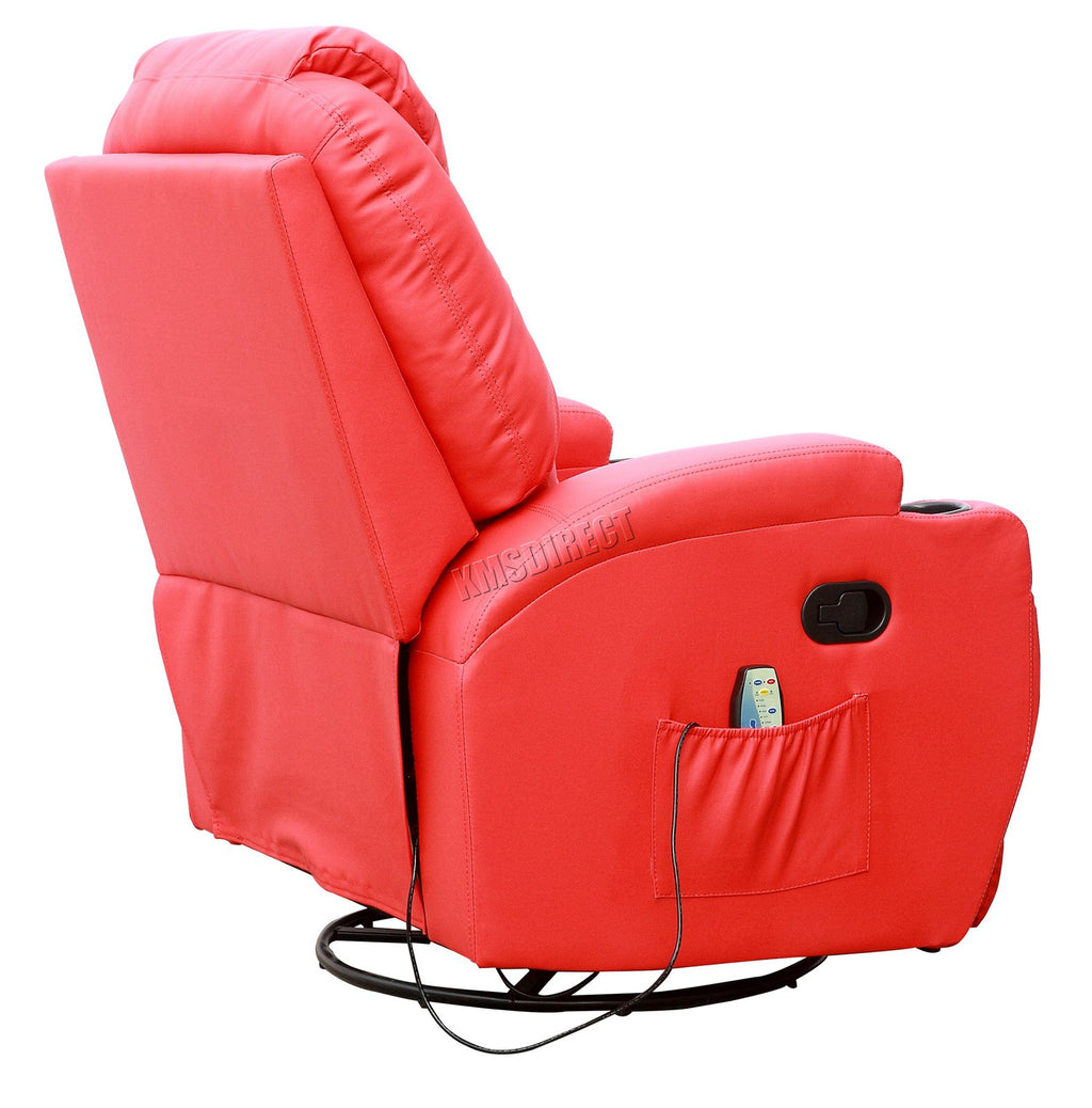 WestWood Massage Leather Sofa Bonded Recliner Chair Swivel Heat 01